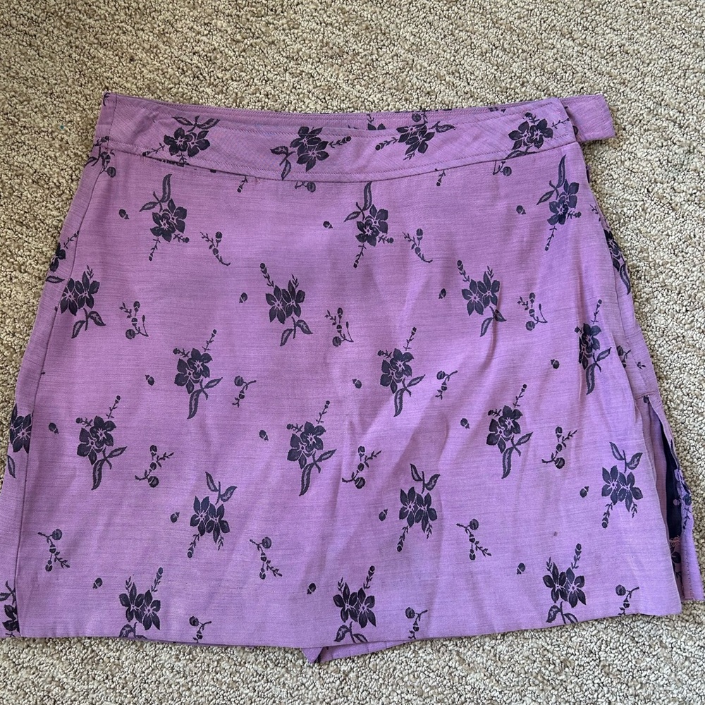 Floral Purple Skirt ashworth skort skirt